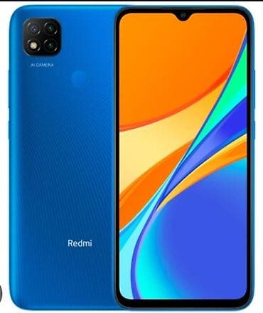 apple.iphone 5: Redmi 9C, 64 GB, rəng - Mavi, Barmaq izi, İki sim kartlı — 1