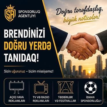 Reklam, çap: Sponsorluq Agentliyi tərəfindən brend tanıtımı və sponsorluq həlləri — 1