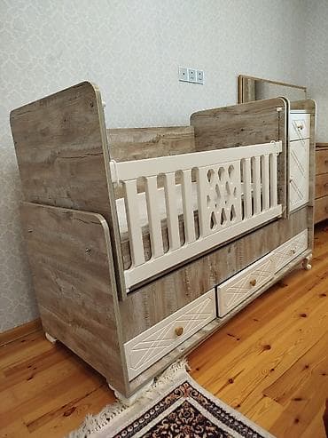 neva kombi: Oğlan və qız üçün, Dördbucaq, Beşik, Matras ilə, Yellənmə mexanizmsiz — 3