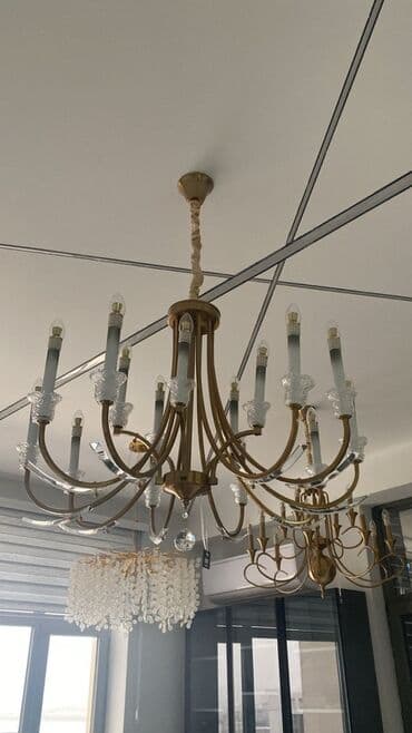 Çılçıraq, 7 lampa, Şüşə — 2