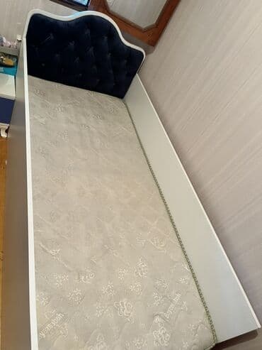 купить кровать трансформер: İşlənmiş, Təknəfərlik çarpayı, Bazalı, Matras ilə — 6