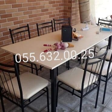 барные столы и стулья: Stullar ilə, Dördbucaq masa, 4 nəfər, Azərbaycan, Zəmanətli, Kredit yoxdur, Ödənişli quraşdırma — 27