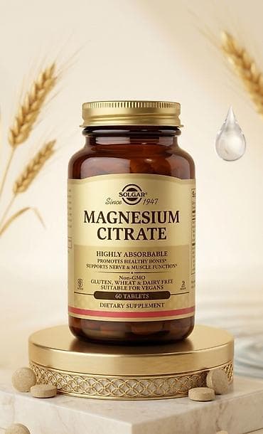 xitozan tablet: 🇺🇸 ABŞ istehsalı – Solgar Magnesium Citrate 💊 Solgar dünyanın — 1