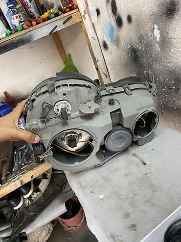 Ehtiyat hissələri: Komplekt, Yaxın və uzaq vuran işıqlar Mercedes-Benz, 2000 il, Orijinal, Almaniya, İşlənmiş — 4