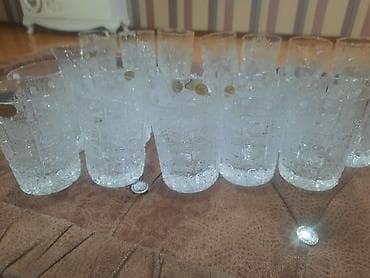 Stəkanlar, Xrustal, Çexiya lalafo.az -da Stəkanlar, Xrustal, Çexiya