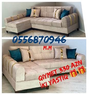 divan balaca: Künc divan, Qonaq otağı üçün, Parça, Bazasız, Açılan, Kitab — 2