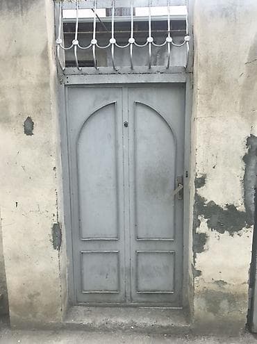 07 şəkili: Dəmir Həyət darvazası, Yana açılan, Mexaniki, Qapı ilə, rəng - Boz — 3