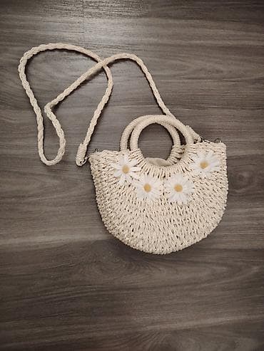 Təbii rəngli toxunma çanta - Material: toxunma (saman/rafiya lalafo.az -da Təbii rəngli toxunma çanta - Material: toxunma (saman/rafiya