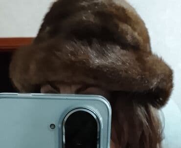 женские шапки на флисе: Mink xəz papaq - Material: təbii mink (qəhvəyi tonlarda, parlaq və — 6