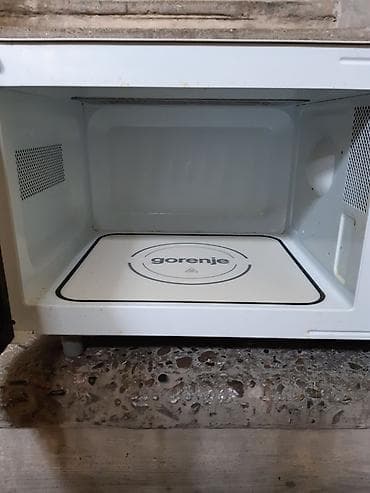 Mikrodalğalı soba Gorenje, Ayrıca dayanan, Mikrodalğalar ilə, rəng - Ağ, Yeni