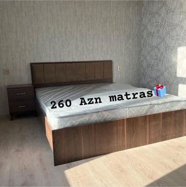 taxt: Yeni, İkinəfərlik çarpayı, Bazasız, Matras ilə, Siyirməsiz, Azərbaycan — 2