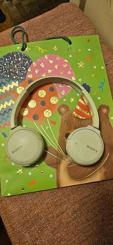 bluetooth qulağlığ: İşlənmiş Simsiz (Bluetooth) Qulaqcıqlar, Sony, rəng - Bej — 3