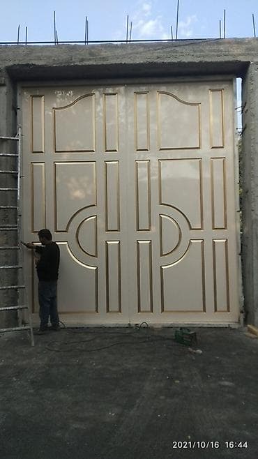 pul qapı: Dəmir Həyət darvazası, Avtomatik, Qapı ilə, rəng - Qara, Kredit yoxdur, Ödənişli quraşdırma — 3