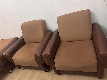 kreditle stul: 3 hissəli mebel dəsti - Tərkib: 1 geniş divan + 2 rahat kreslo - — 3