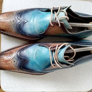Туфли: Məhsul: Kişi dəridən broq üslublu klassik ayaqqabı - Üslub: Wingtip — 3