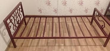 dəmir dirək: Təknəfərlik çarpayı, Bazasız, Matrassız, Siyirməsiz — 1