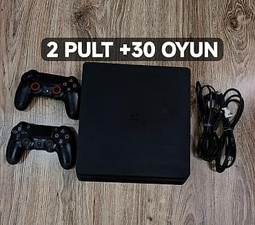 atv kart: PS4 slim 500gb plombu üzərində, ideal vəziyətdə 2pult, tam komplekt — 1