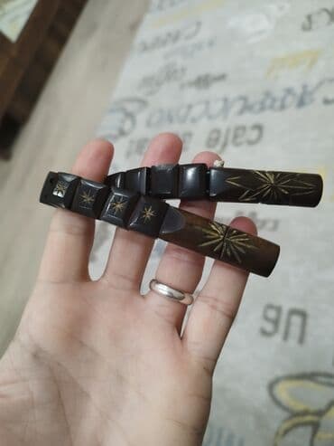 buji: Məhsul: Oymalı misbaha (köhnə üslub) - Material: Tünd rəngli, parlaq — 1