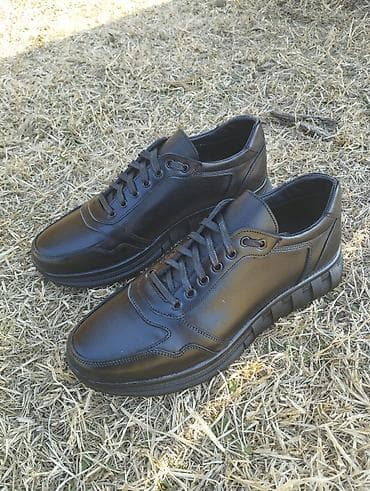 Qara kişi ayaqqabısı – gündəlik və ofis üslubu üçün - Model