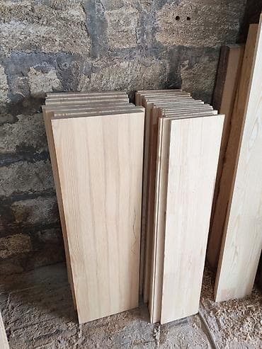 Quru inşaat materialları: Təbii ağacdan hazırlanmış pilləkən pilləsi və məhkərlər, Topdan və — 3