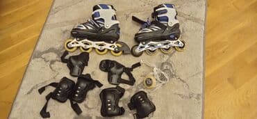 Çox az işlənmiş əyləncə üçün təkərli rolik qoruyucuları ilə birlikdə lalafo.az -da Çox az işlənmiş əyləncə üçün təkərli rolik qoruyucuları ilə birlikdə