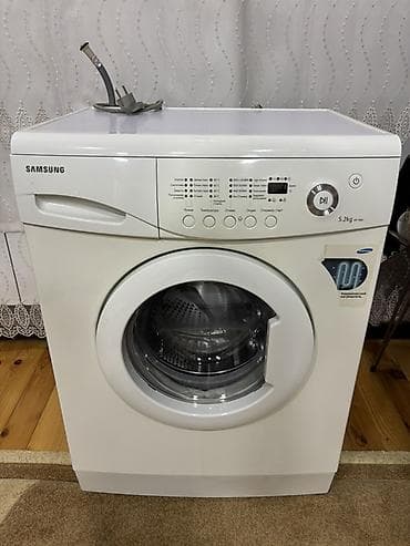 Samsung paltaryuyan maşın - Yük: 5.2 kq - Ön qapaqlı, iri lyuk -