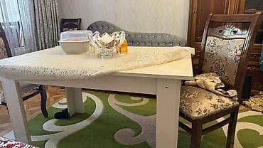 balkon stol stul: Для гостиной, Нераскладной, Прямоугольный стол, 4 стула — 1