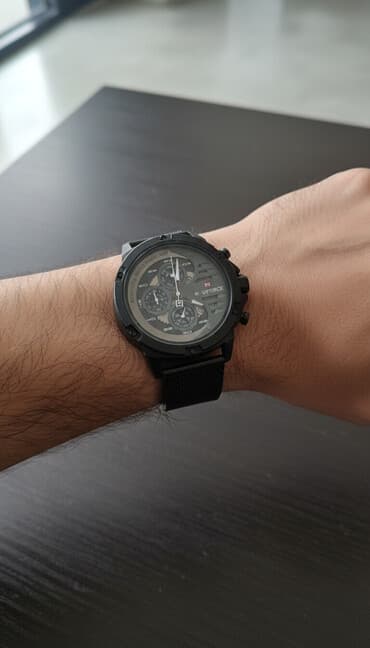 İşlənmiş, Qol saatı, Force, rəng - Qara