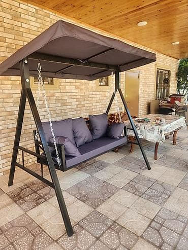 Bağ/veranda yelləncək kanopili - 3 nəfərlik yelləncək divan - Güclü lalafo.az -da Bağ/veranda yelləncək kanopili - 3 nəfərlik yelləncək divan - Güclü