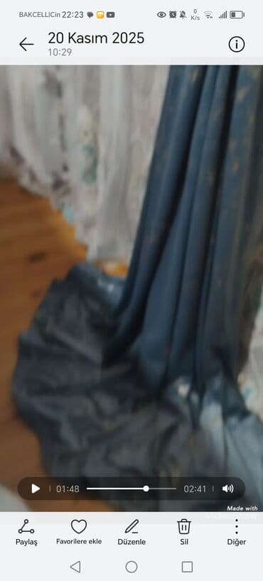 muncuq pərdə: İşlənmiş, Vilyur Pərdə, rəng - Ağ, Ödənişli çatdırılma — 8