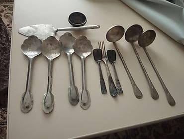 cengel: Mətbəx üçün vintage metal qab-qacaq dəsti Melixordu hamsı qiyməti — 1