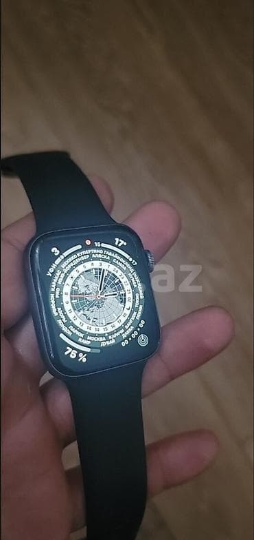 saatla: İşlənmiş, Smart saat, Apple, Sensor ekran, rəng - Qara — 1