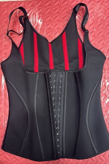 утягивающее белье для полных женщин: Qara və bej rəngdə olan, çəkilməyə kömək edən korset-üst geyimi — 2