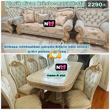 kompüter masası: Masa və oturacaqlar, Divan və kreslo — 1