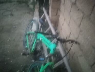 velosipet sekilleri: Yaşıl rəngli dağ velosipedi - Rəng: parlaq yaşıl, qara detallarla - — 1