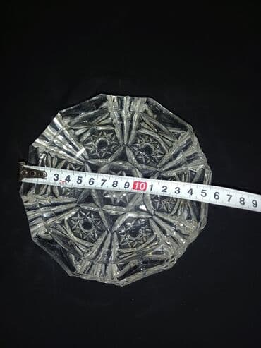 şirniyyat qəlibləri: Çexslovakiyanın 1970 ci ilin xrustal meyvə, şirniyyat, salat qabı — 5