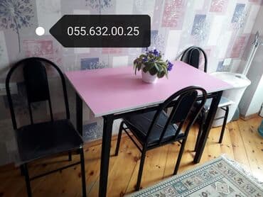 yığılan stol: Mətbəx üçün, Yeni, Açılmayan, Kvadrat masa — 29