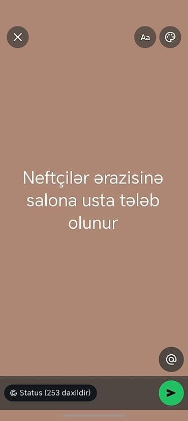chat operator vakansiya: Dırnaq ustaları — 1