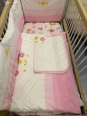 uşaq beşiyleri: Oğlan və qız üçün, İşlənmiş, Dördbucaq, Beşik, Dəst ilə, Matras ilə — 3