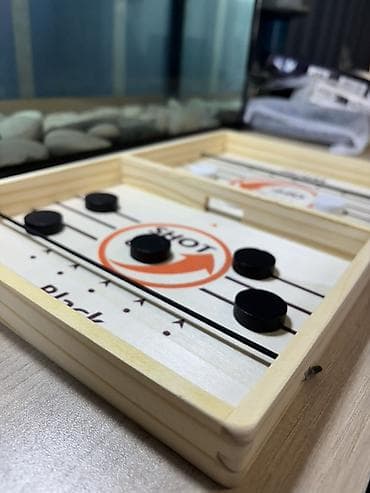 şahmat satılır: Taxta “Fast Sling Puck”/“Shot Off” masa futbol oyunu 30 azn-a alınıb — 3