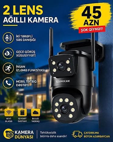 kamera 360 derece: Təhlükəsizlik kamerası – SZSINOCAM Xüsusiyyətlər: - İki tərəfli səs — 1