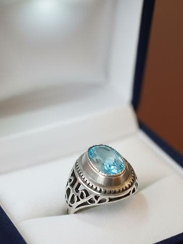 tek qas uzuk: Üzük, Gümüş, Topaz — 1