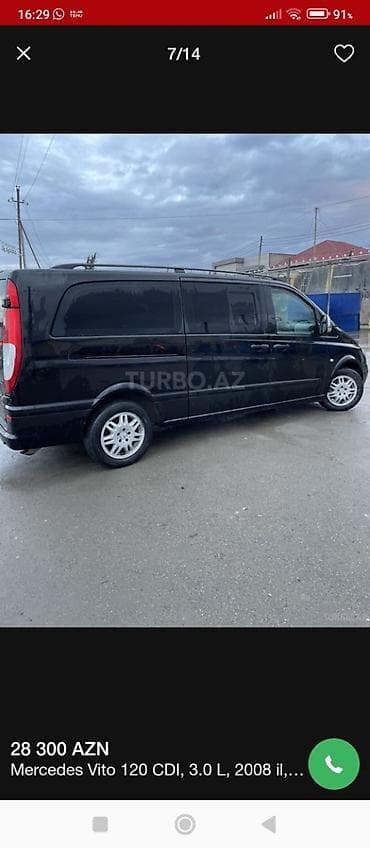 suse butulka: Mercedes-Benz Vito: 3 l | 2008 il Mikroavtobus — 8