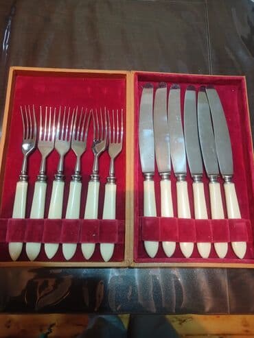 набор ножей: Məhsul: “Золовий набор” yemək dəsti Təsvir: - Klassik qutuda təqdim — 2