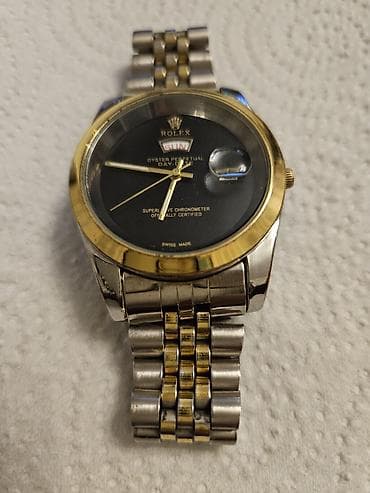 ucuz rolex saat: İşlənmiş, Qol saatı, Rolex, rəng - Qara — 2