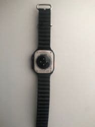 musiqi sentir: Smart saat – kvadrat ekranlı, qara rəngli silikon/zolaqlı kəmərli — 4