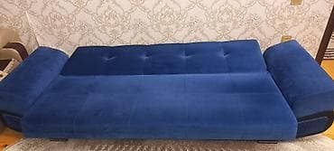 acılıb bağlanan divan: Di̇van-kravat, İşlənmiş, Açılan, Bazalı, Vеlur parça — 4
