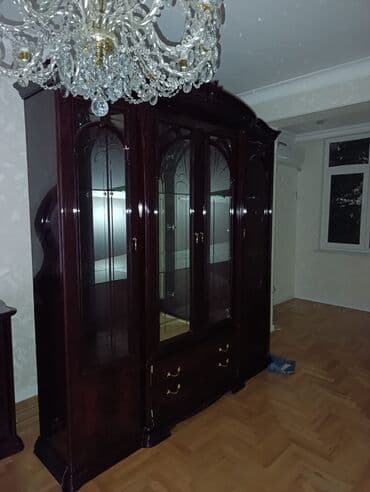 шкаф для посуды: Распашной, 5 дверей Прямой шкаф, Стенка — 3