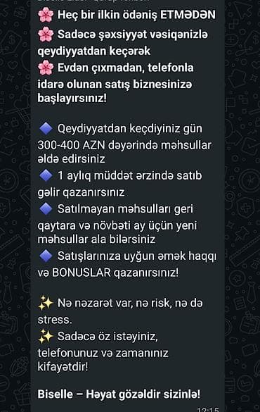 sattlar: Biselle – Aylıq nisyə ilə kosmetik məhsullar və evdən idarə olunan — 2