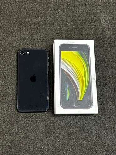 xioami mi 6: IPhone SE 2020, 64 GB, Jet Black, Zəmanət, Barmaq izi, Sənədlərlə — 1